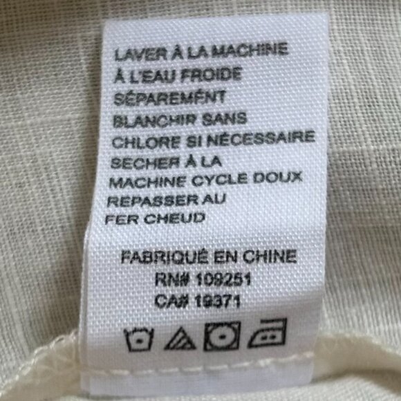 Trovata Birds of Paradis Linen Bow Tie Front Shirt Ivory XS Luxury Resort Blouse - Picture 8 of 11